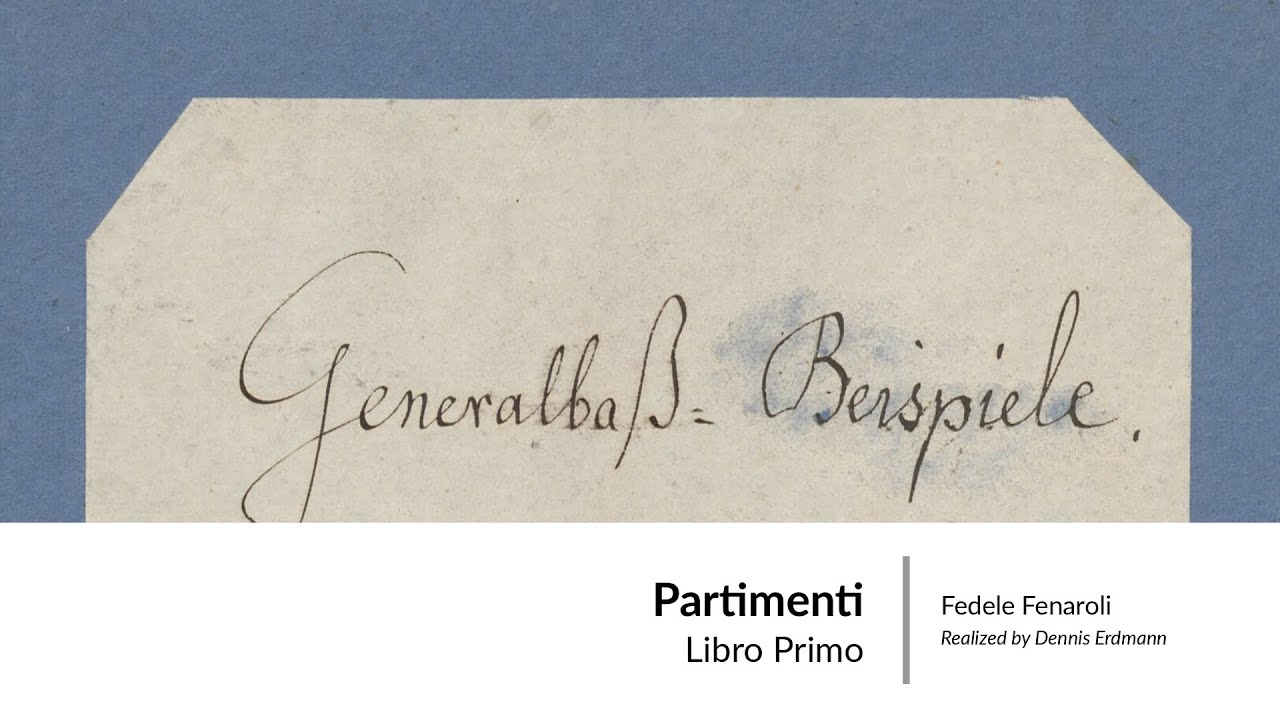 Fedele Fenaroli – Partimenti (Book I) | Two-Voice Realizations for Cello & Basso Continuo