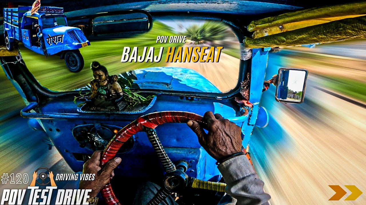 1994 BAJAJ HANSEAT TEMPO | 499CC 20BHP | POV DRIVE #120 | TEMPO | 4K | REV GEARSHIFT #bajaj #tempo