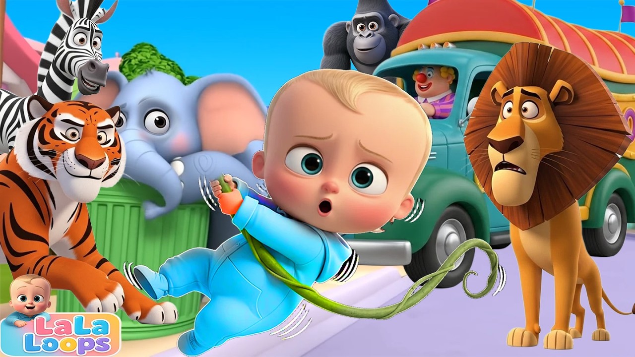 Old MacDonald Song with Safari Animals | Lala Loops  Nursery Rhymes & Kids Songs