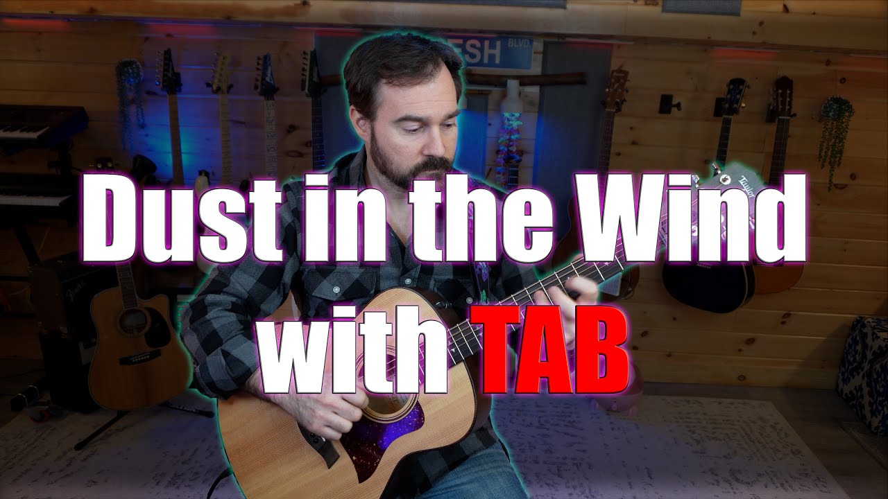 Learn Dust in the Wind by Kansas on Acoustic Guitar with TAB