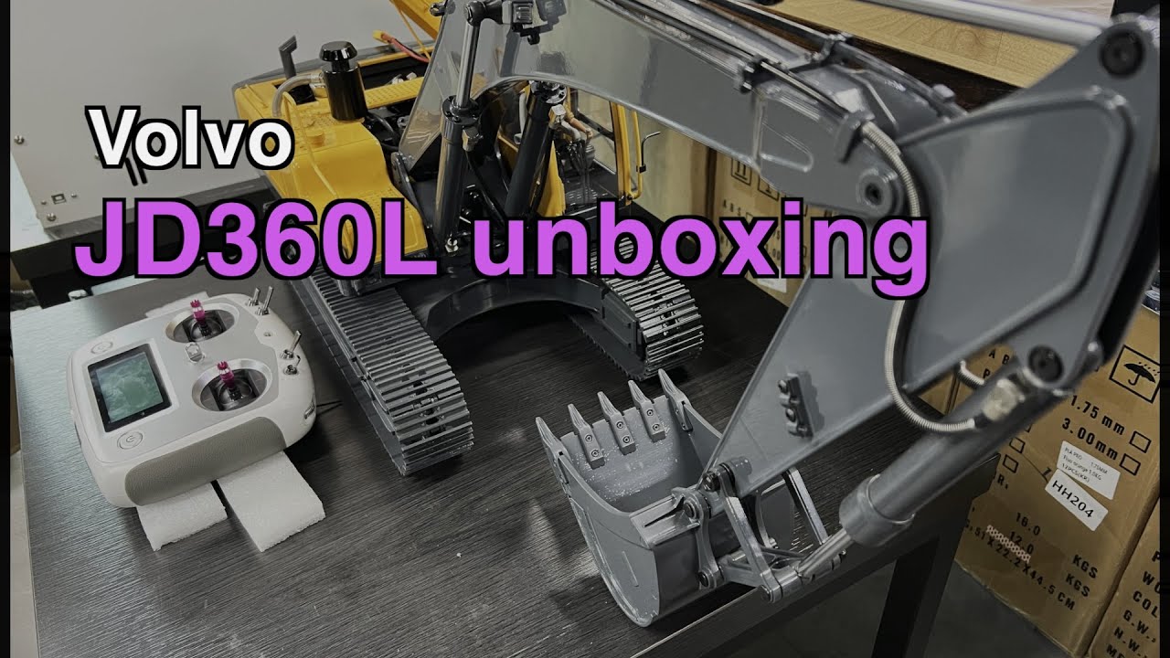 300만원대 RC유압굴삭기! Volvo 360개봉기~JD360L 중장비RC VOLVO360unboxing  Hydraulic excavator 볼보360언박싱