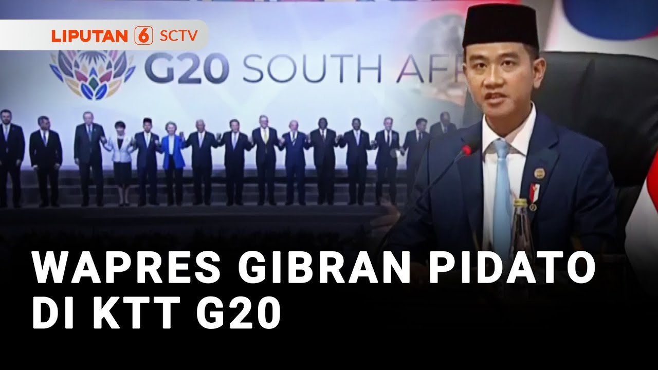 Wapres Gibran Pidato di KTT G20 | Liputan 6