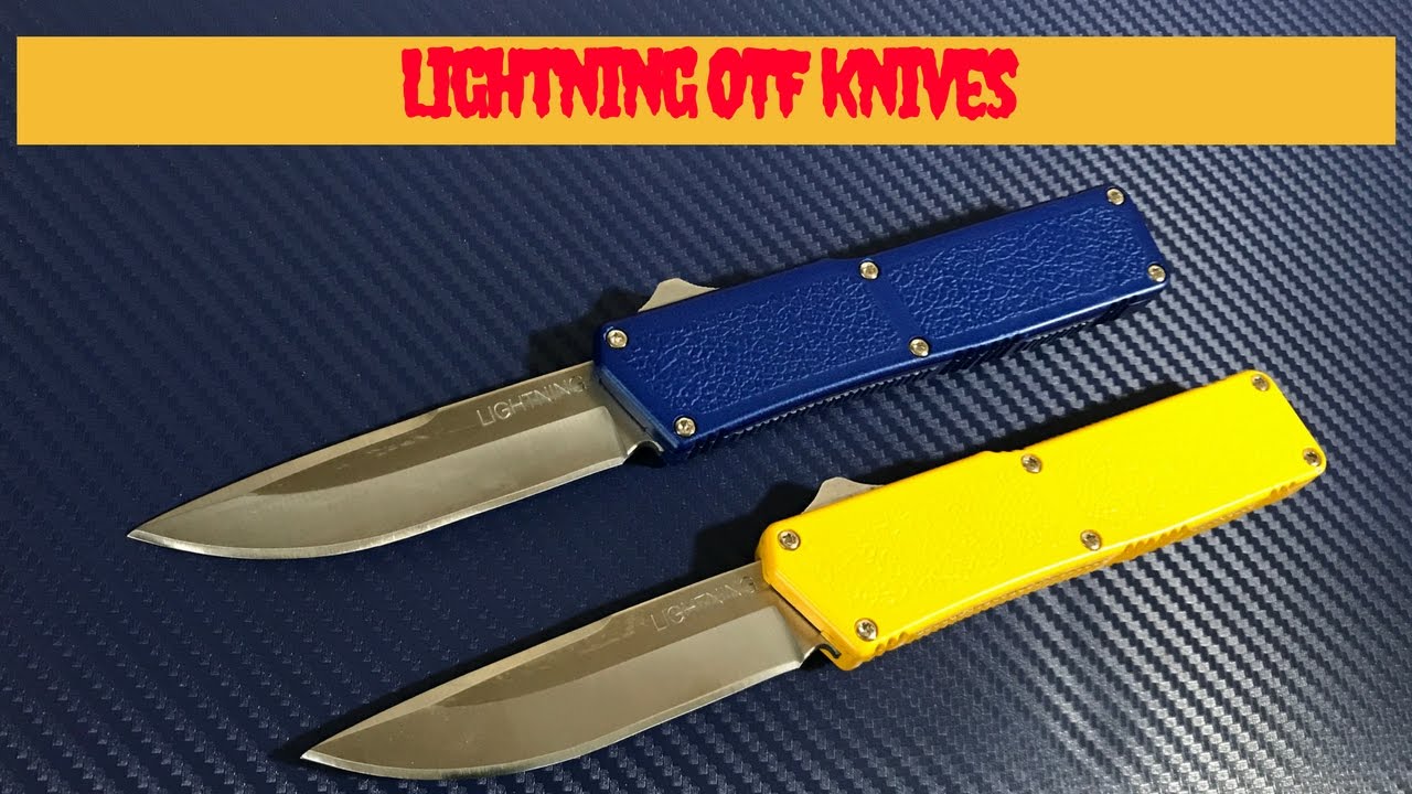 Lightning OTF D/A Automatic knives with 440 blade steel  Affordable and reliable budget autos