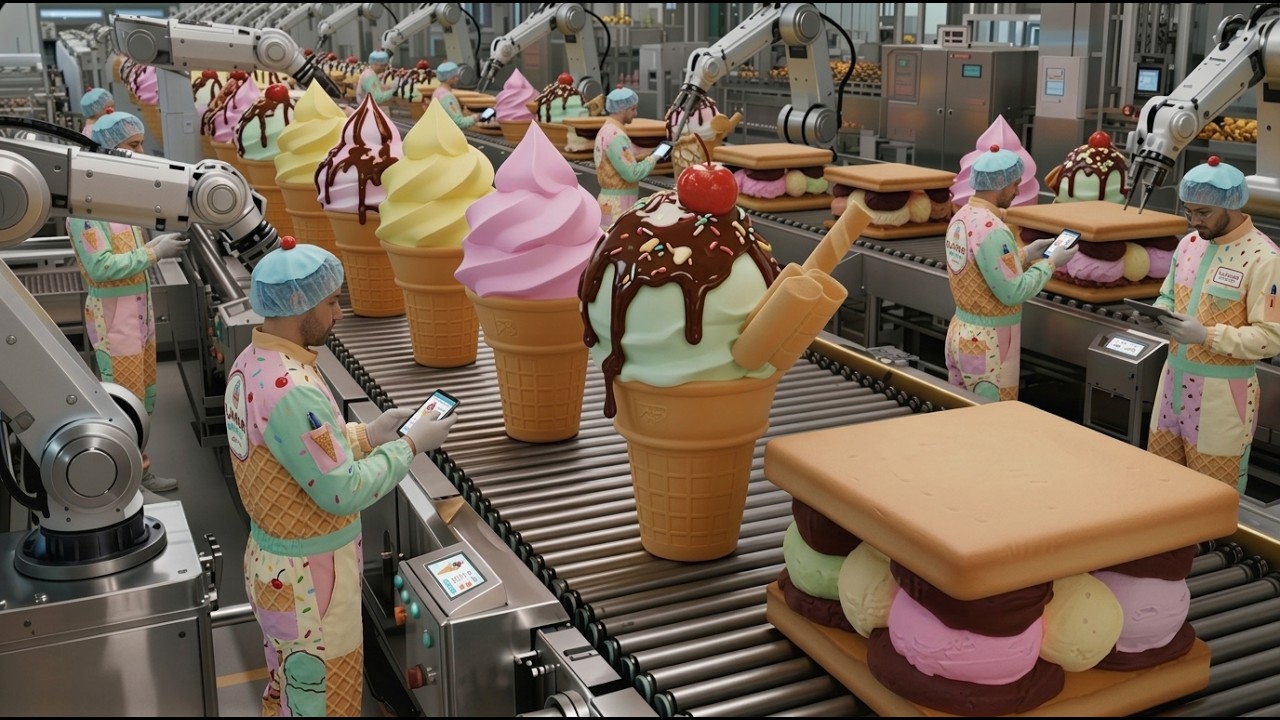 Inside a Modern Ice Cream Factory: The Production Process Behind Different Ice Cream Varieties