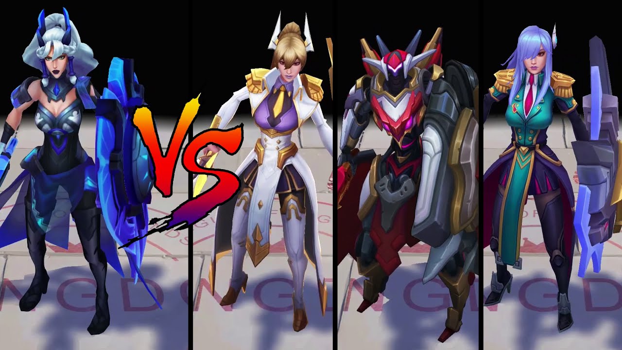 DWG Leona vs Battle Academia (+Prestige), Mecha Kingdoms Leona Skin Comparison Spotlight 2021
