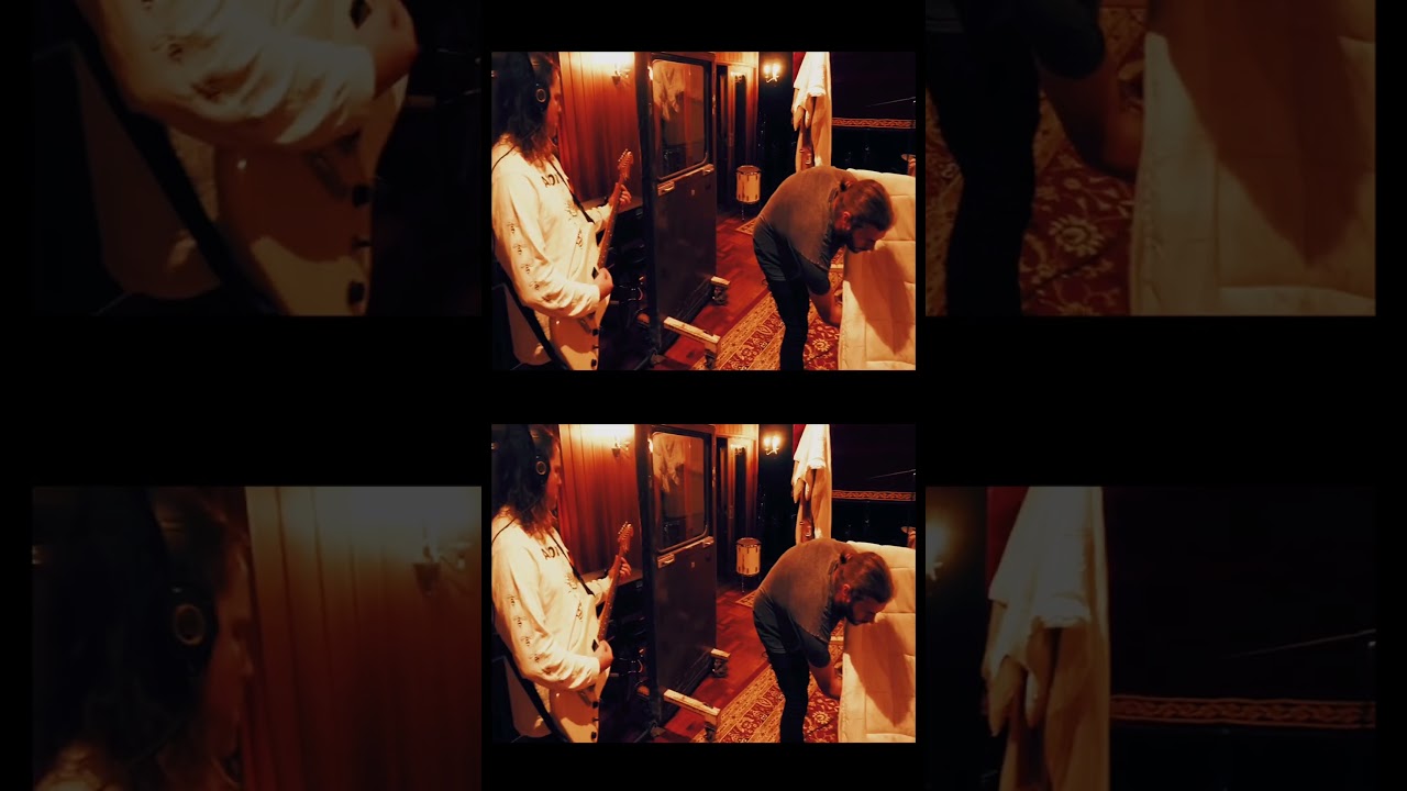 Recording &lsquo;Easing Out of Control&rsquo; at The Grove. Filmed by Luke Henery