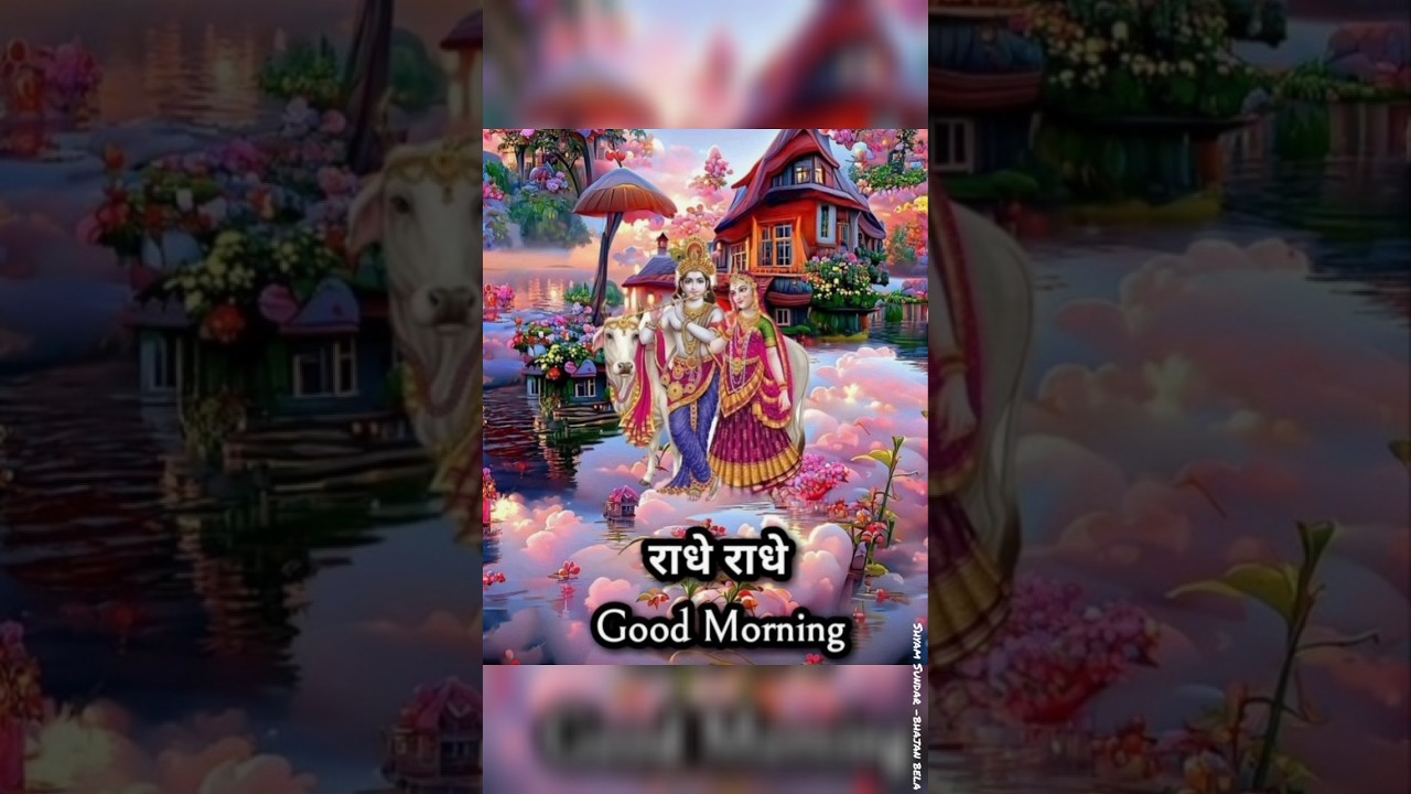 #morning #radhakrishna #radheradhe Good Morning Whatsapp Status Video | Jai shri krishna #कृष्ण