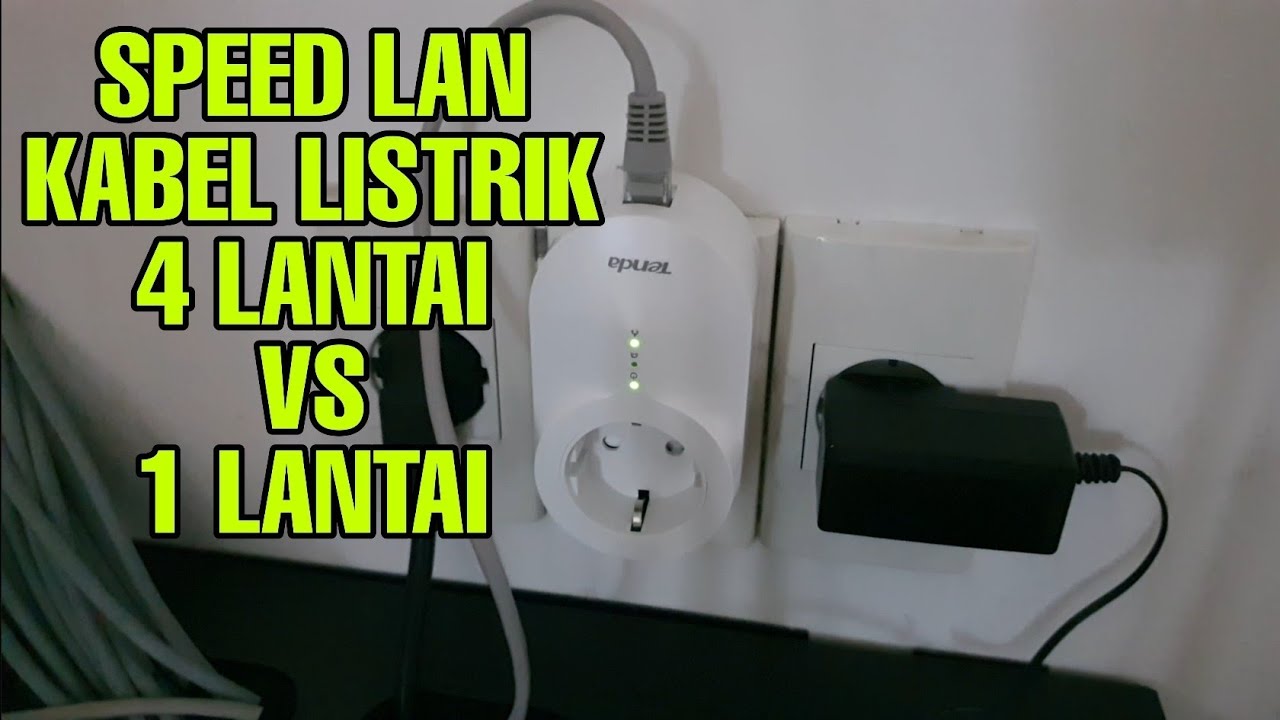 Pasang LAN Internet lewat KABEL LISTRIK pakai TENDA AV1000