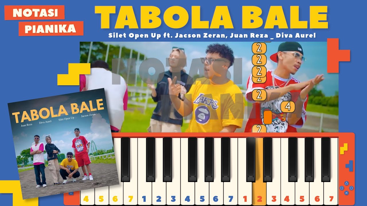 NOTASI PIANIKA TABOLA BALE - SILET OPEN UP FT JACSON ZERAN JUAN REZA_DIVA AUREL