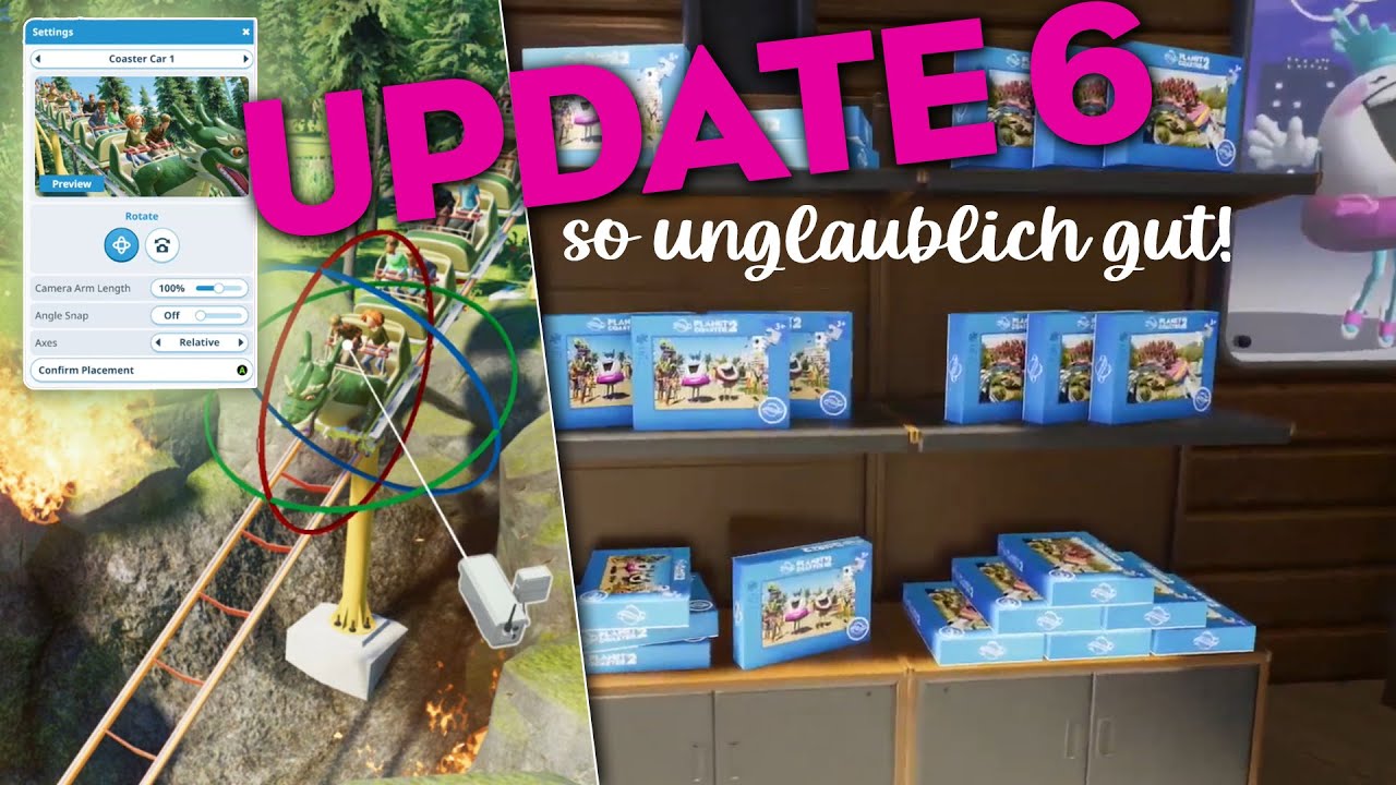 Einfach nur am kochen! Update 6 wird Mega! Planet Coaster 2 Update