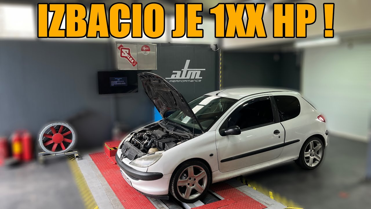 BIG TURBO PEUGEOT 206 | STRAIGHT PIPE i MAPIRANJE