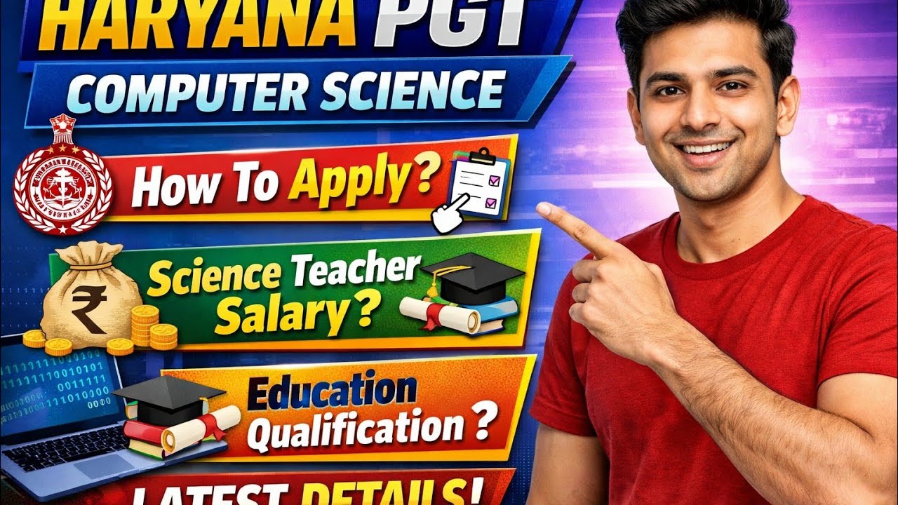 Haryana PGT Computer Science Recruitment 2026 #haryana #pgt 