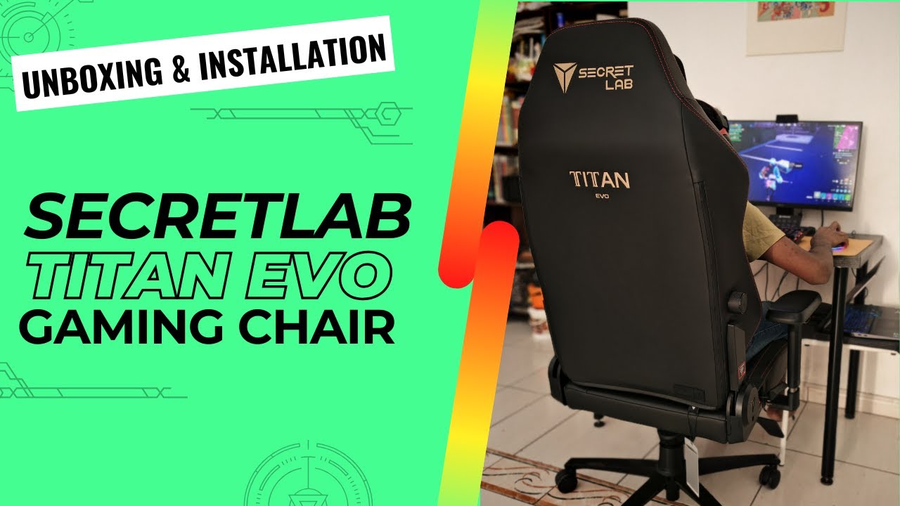 Secretlab TITAN Evo Stealth 2024 Gaming Chair - Unboxing + Installation