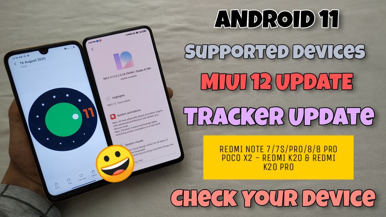 ANDROID 11 Supported Devices List & Miui 12 Update Testing Tracker | Redmi & Xiaomi Devices 😲😲