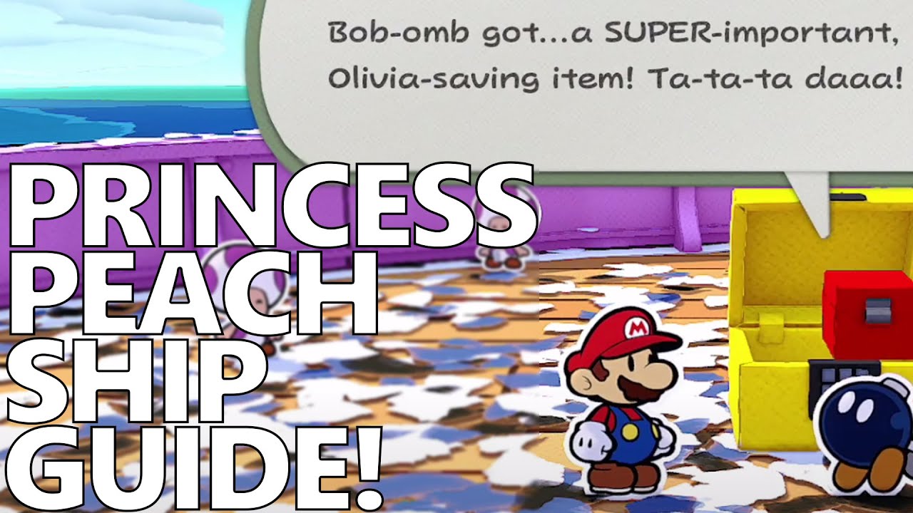 The Princess Peach Ship Guide! Paper Mario The Origami King 11