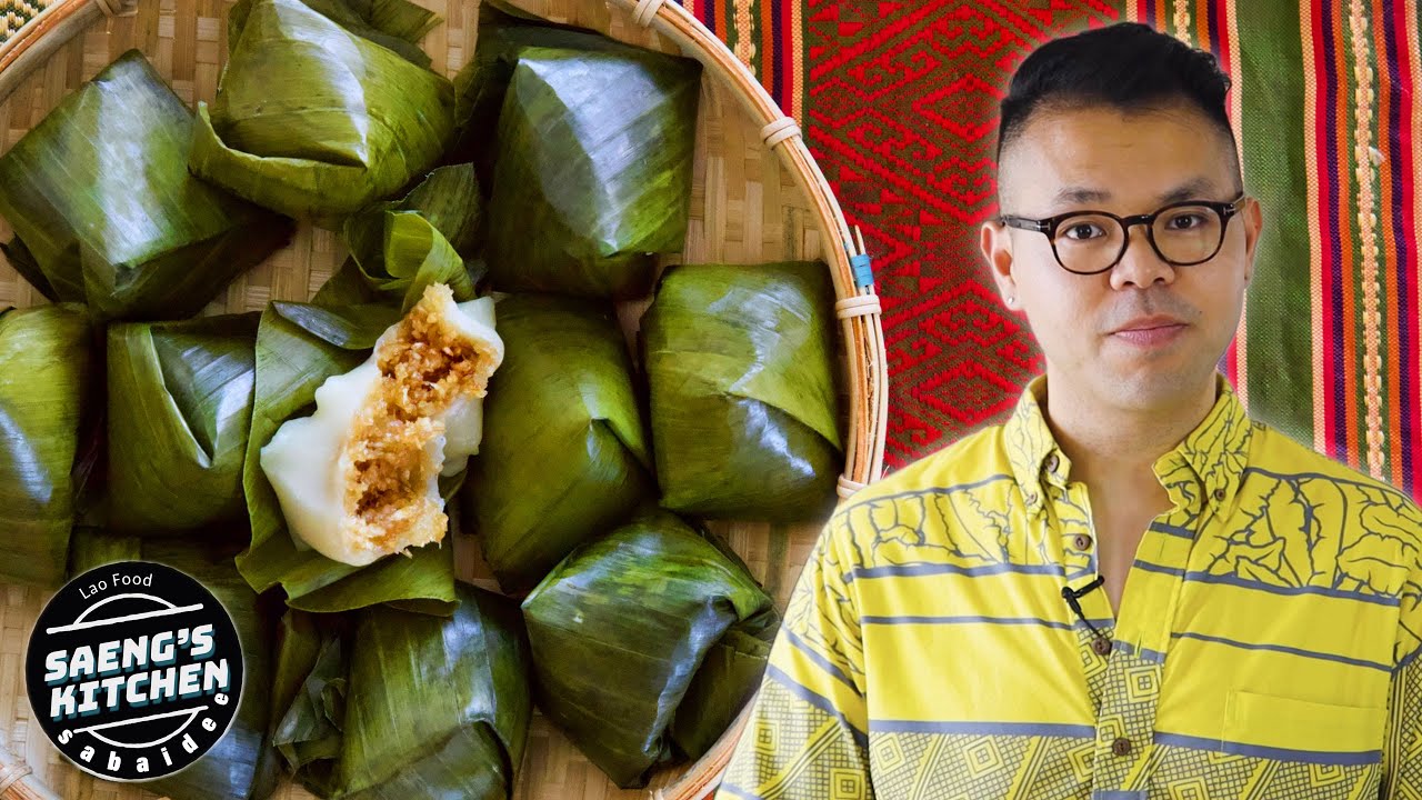 Кхао Ном Нап | Кокосовые пельмени с клейким рисом | Лаосская кухня в Saeng’s Kitchen