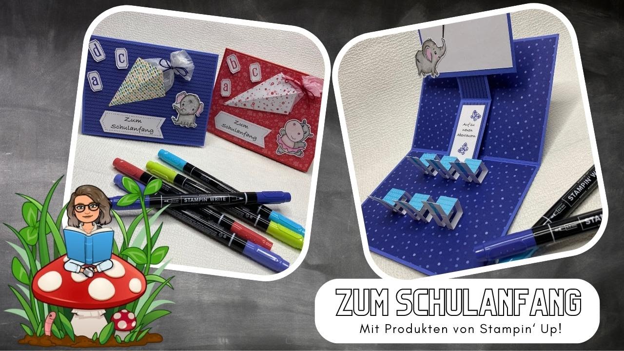 Tech-Karte Zum Schulanfang | Pop up | Tutorial | #Pappyjon | Stampin' Up! |