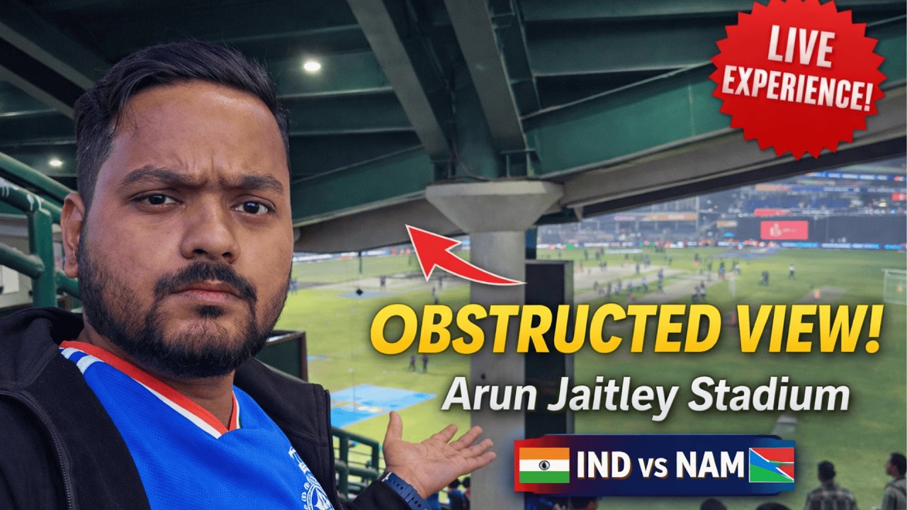 Arun Jaitley Stadium Delhi North West Stand View | India vs Namibia | ICC T20 World Cup