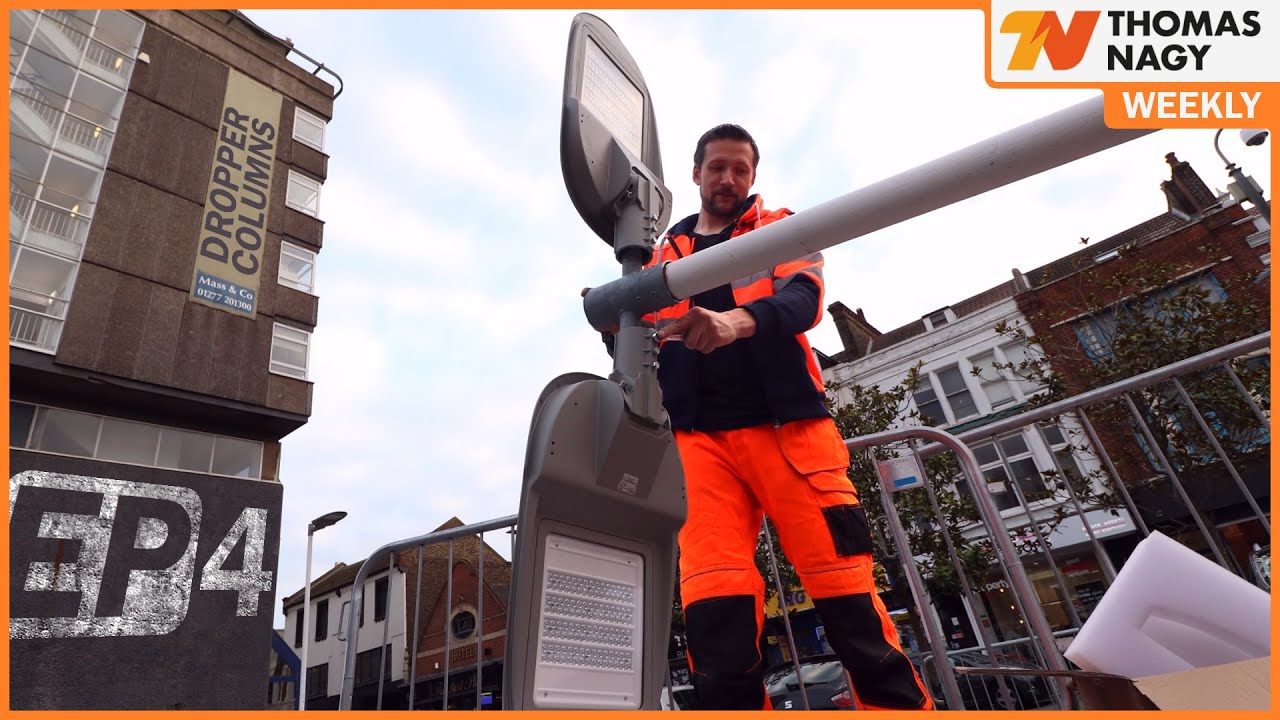 Changing light fittings on column droppers | Nagy Weekly ep04