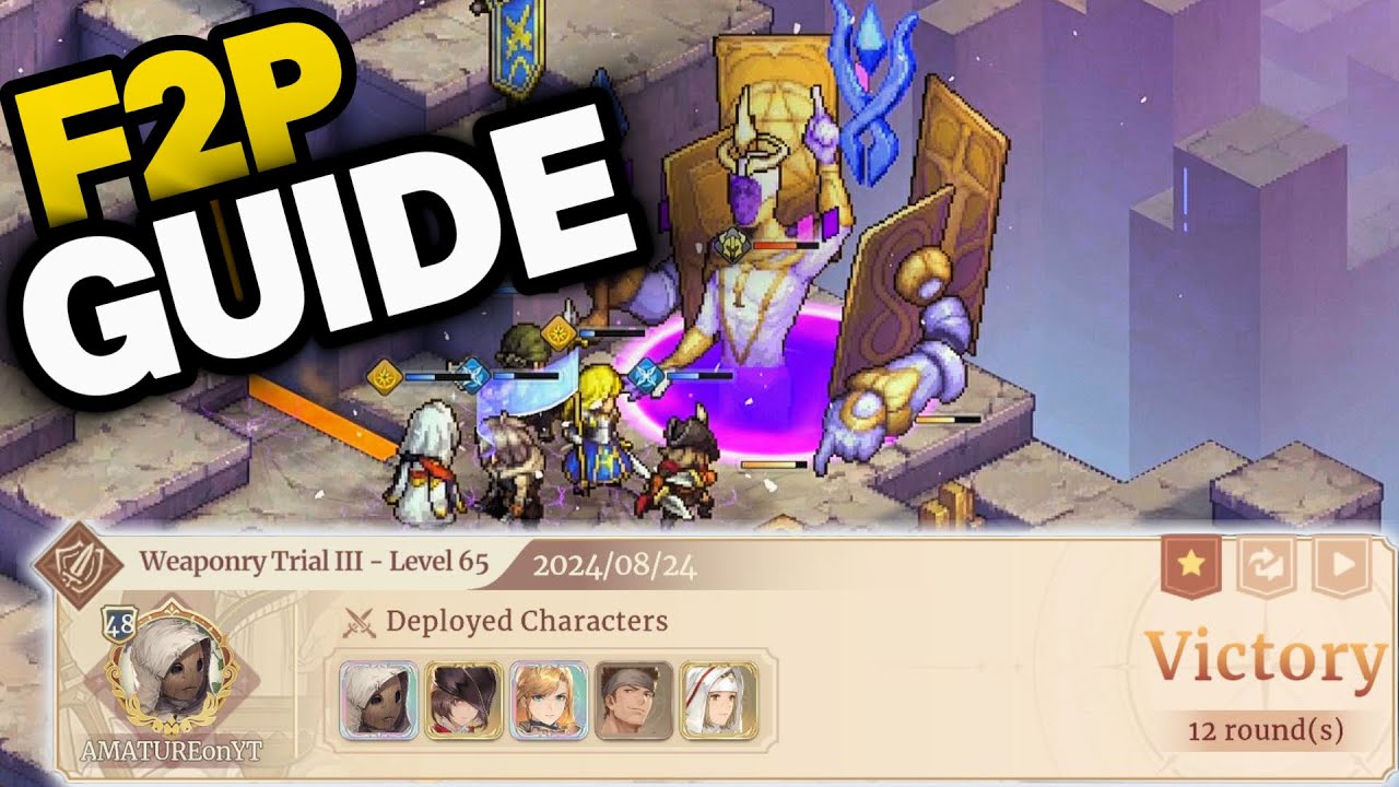 Weaponry Trial 3 Level 65 COMPLETE F2P Guide - Sword of Convallaria