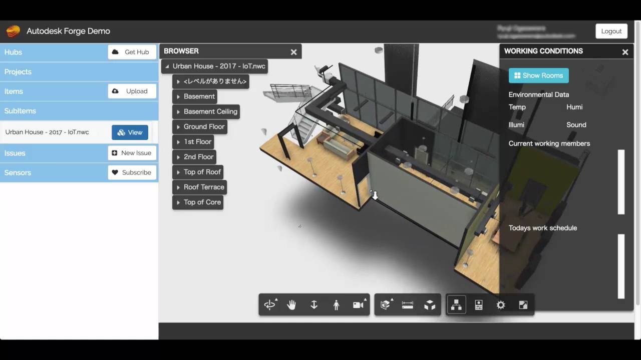 Autodesk Forge for IoT Integration Sample