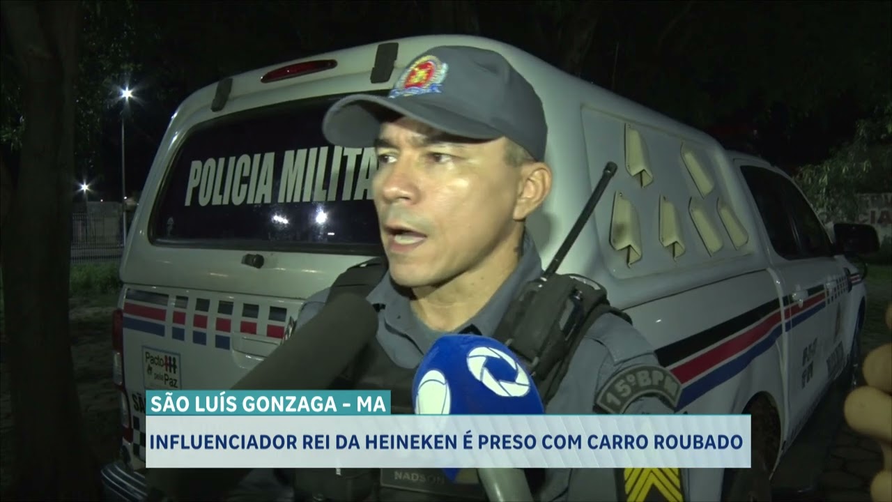 INFLUENCIADOR REI DA HEINEKEN É PRESO COM CARRO ROUBADO