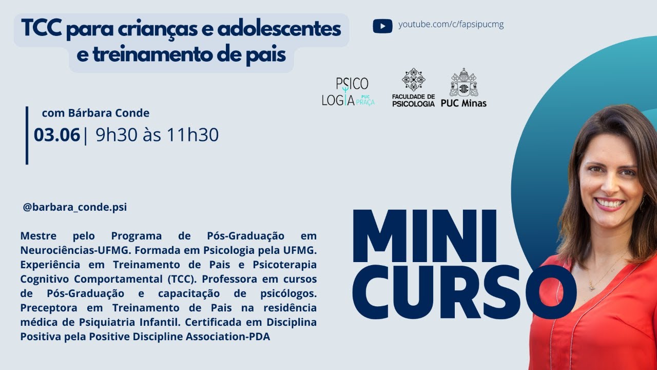 TCC para crianças e adolescentes e treinamento de pais