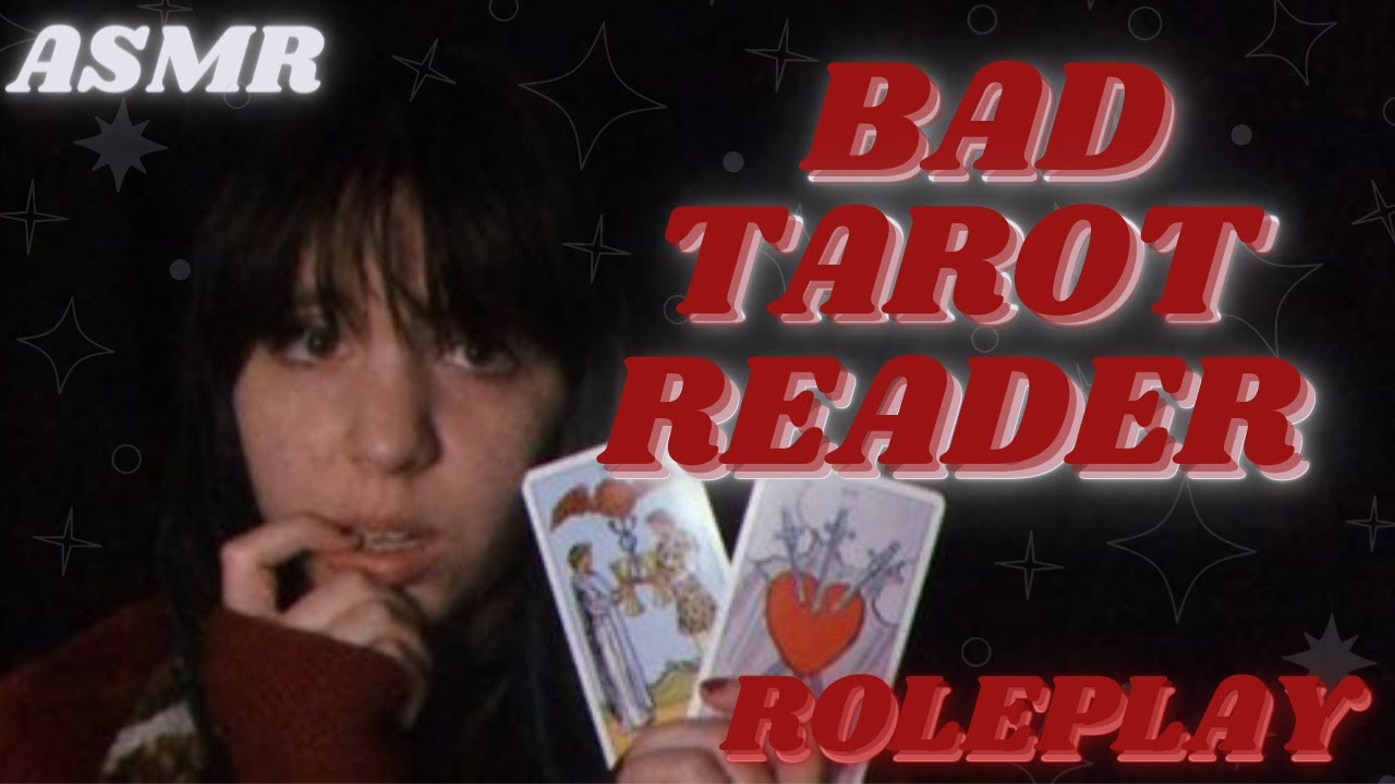 ASMR Bad Tarot Reader Gives You A Love Reading (soft talking, shuffling, card sounds)