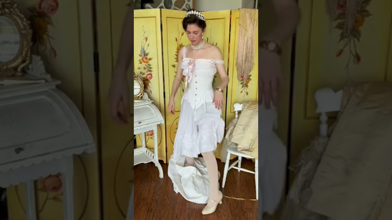 UNDRESSING THE 1890s : #shorts #vintagefashion #victorianfashion #costume #grwm
