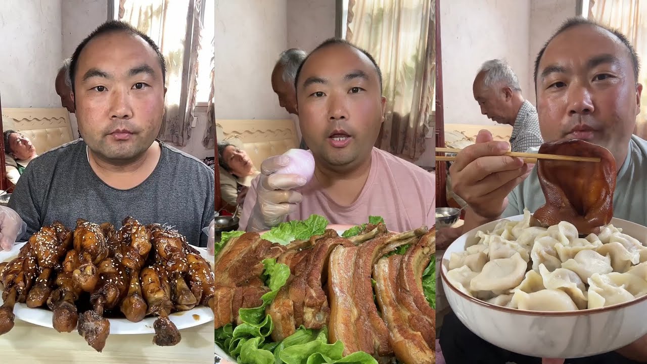 Yummy #130 : Eat pig brain belly pork, bone head pig🐷,Noodles🍜..#belly #eating #mukbang #delicious 