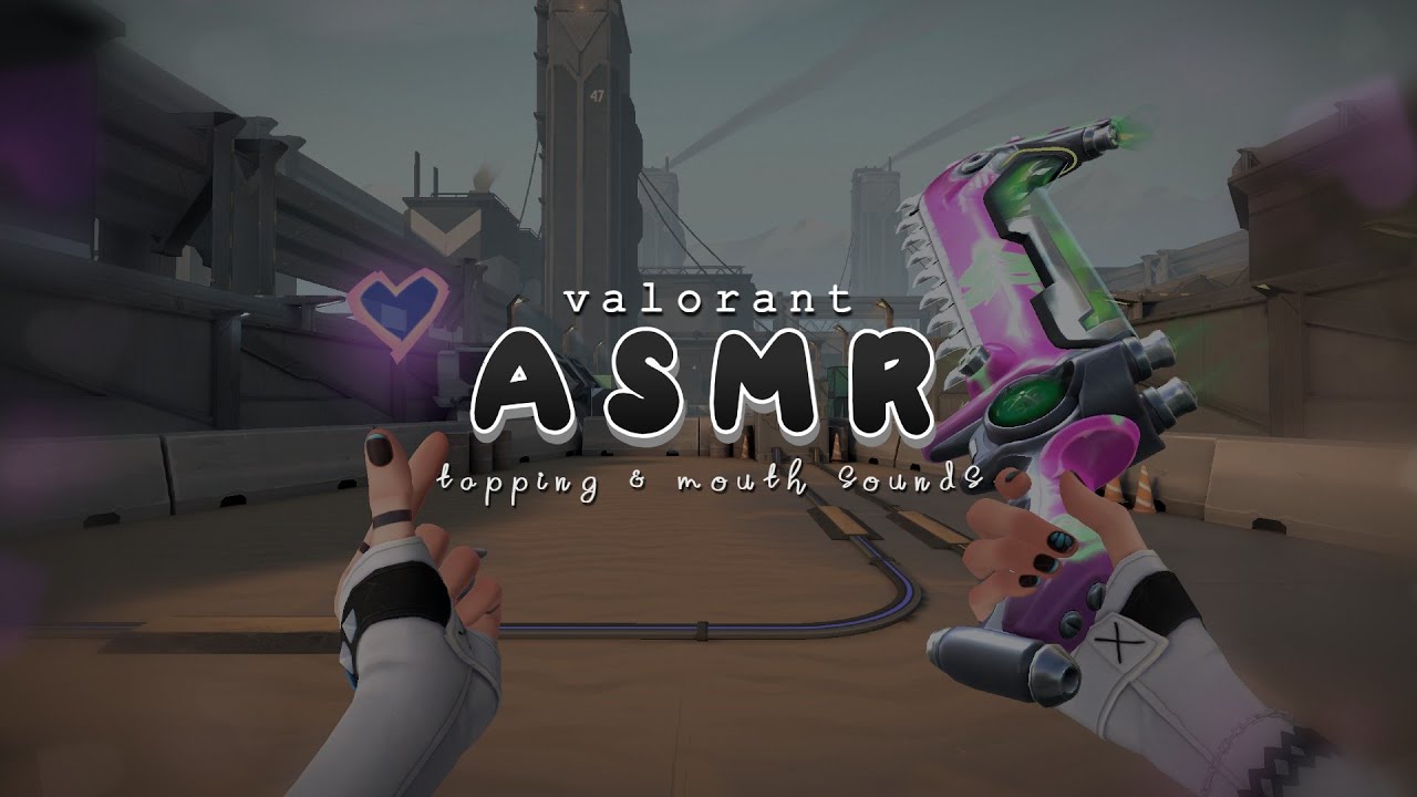 ranked valorant asmr ♡ various tapping, mouth sounds, & whispers + bubblegum deathwish skins 🍬⋆˚✿˖°