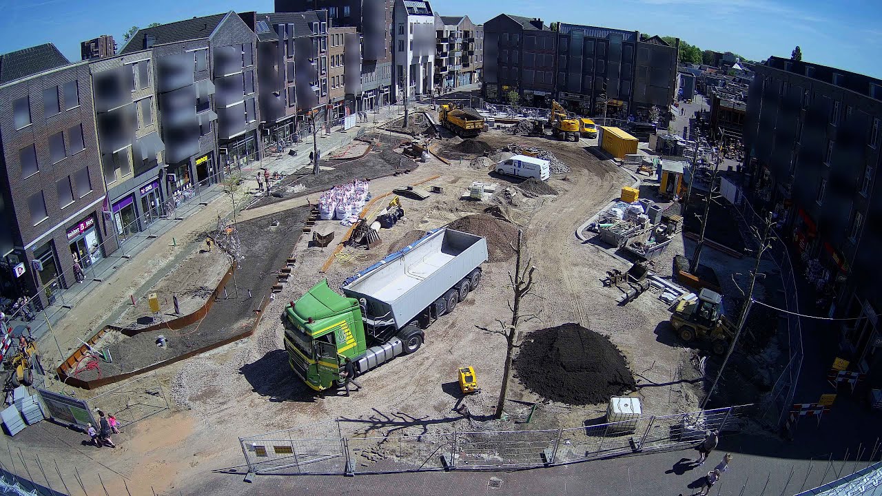 Timelapse herinrichting Marktplein Hardenberg