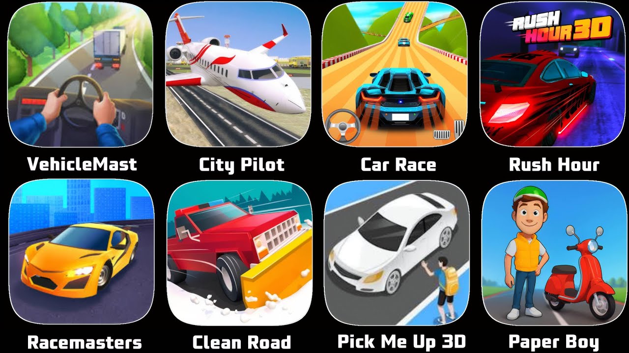 Real Flight Airplane City Pilot Simulator - Android Gameplay,PickMeUp, Vehicle Masters, Racemasters