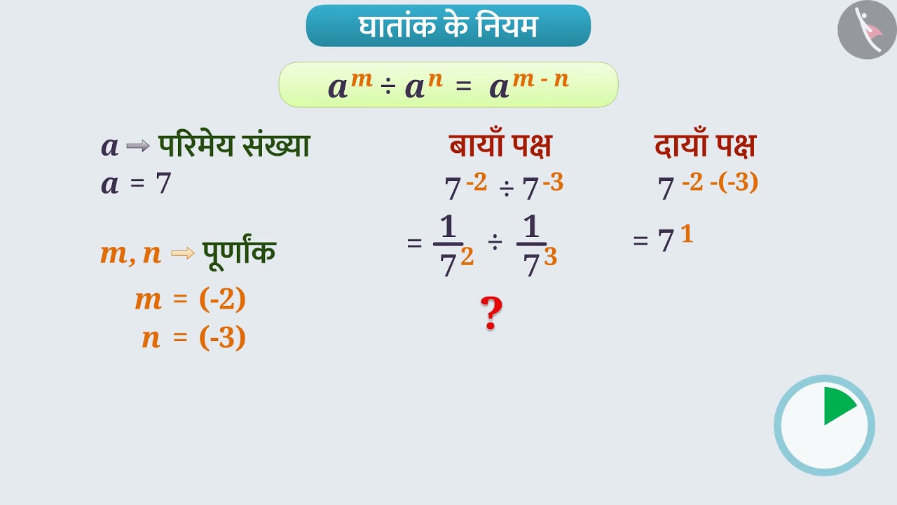 घातांक के नियम | Part 1/3 | Laws of Exponents | Hindi | Class 8