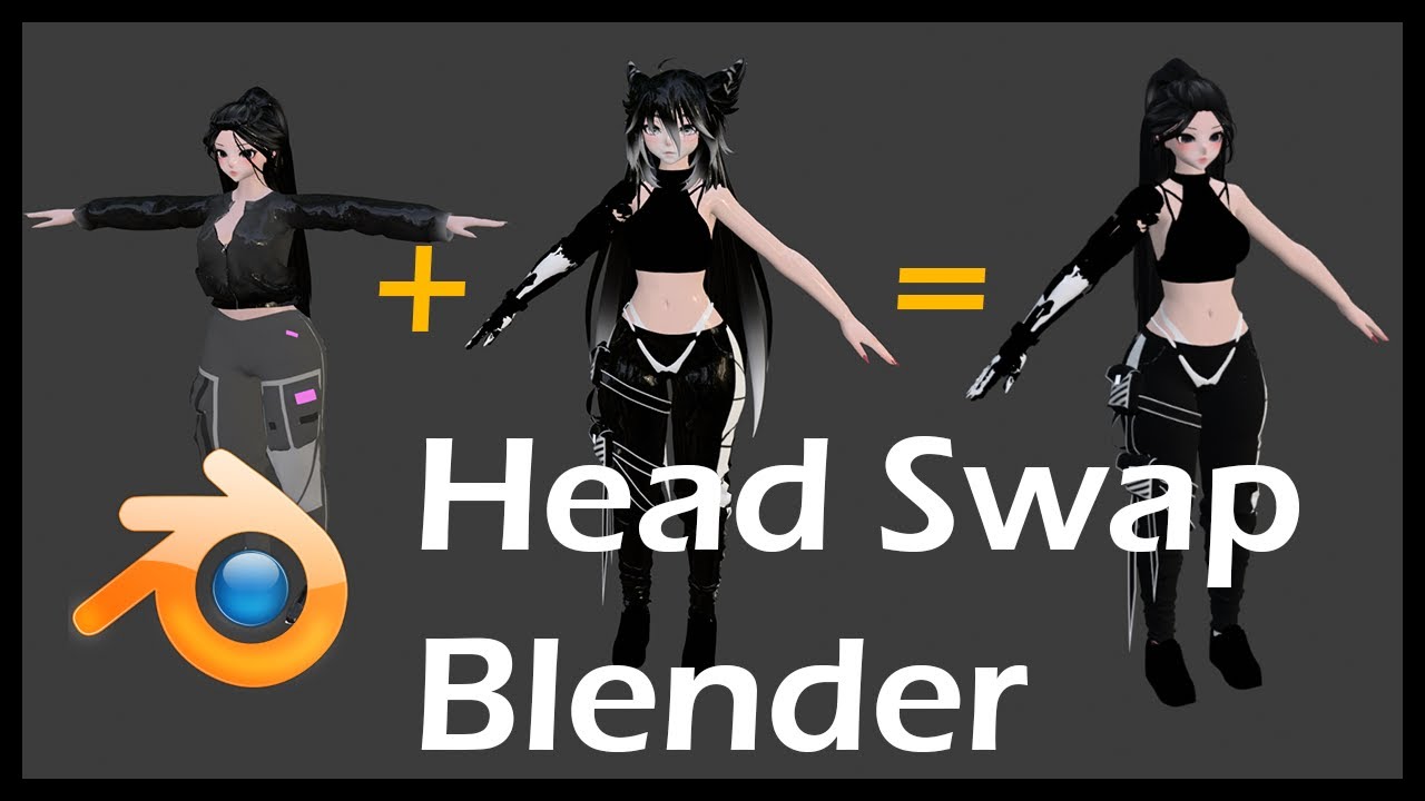 VRChat- Head Swap in Blender Plebsplanation