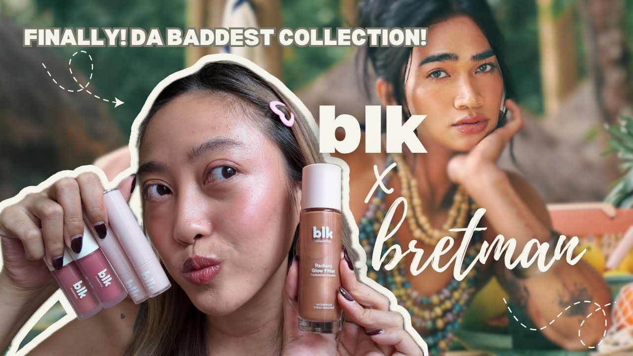 BLK Cosmetic x Bretman Rock Summer Collection 🏝️💙✨ | Marta Cervanez