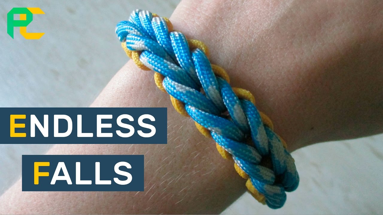 Endless Falls Paracord Bracelet without buckle