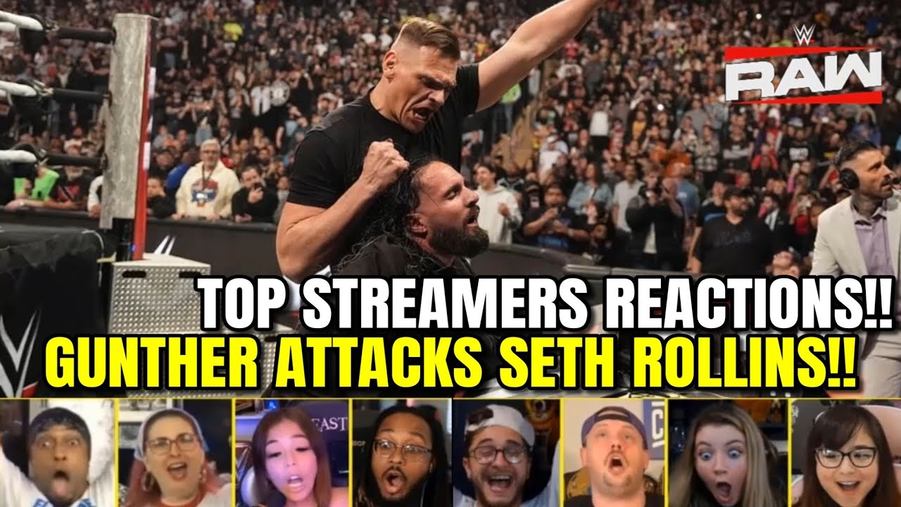 Реакция стримеров на нападение Гюнтера на Сета Роллинса | WWE RAW 30 марта 2026 г.