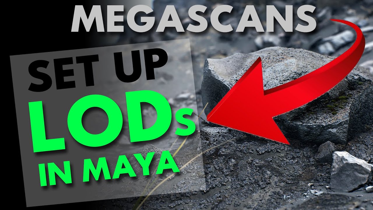 Setting up LODs (Level of Detail) in Maya.