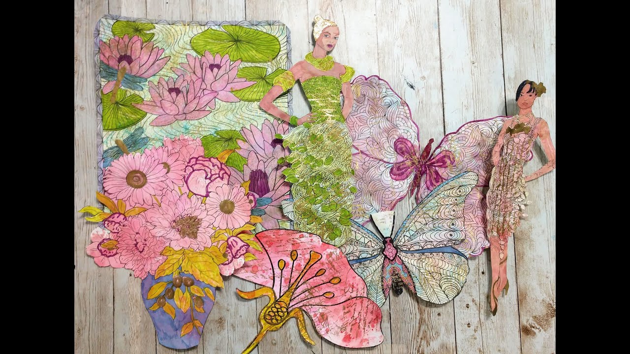 Using Coloring Pages to Make Ephemera