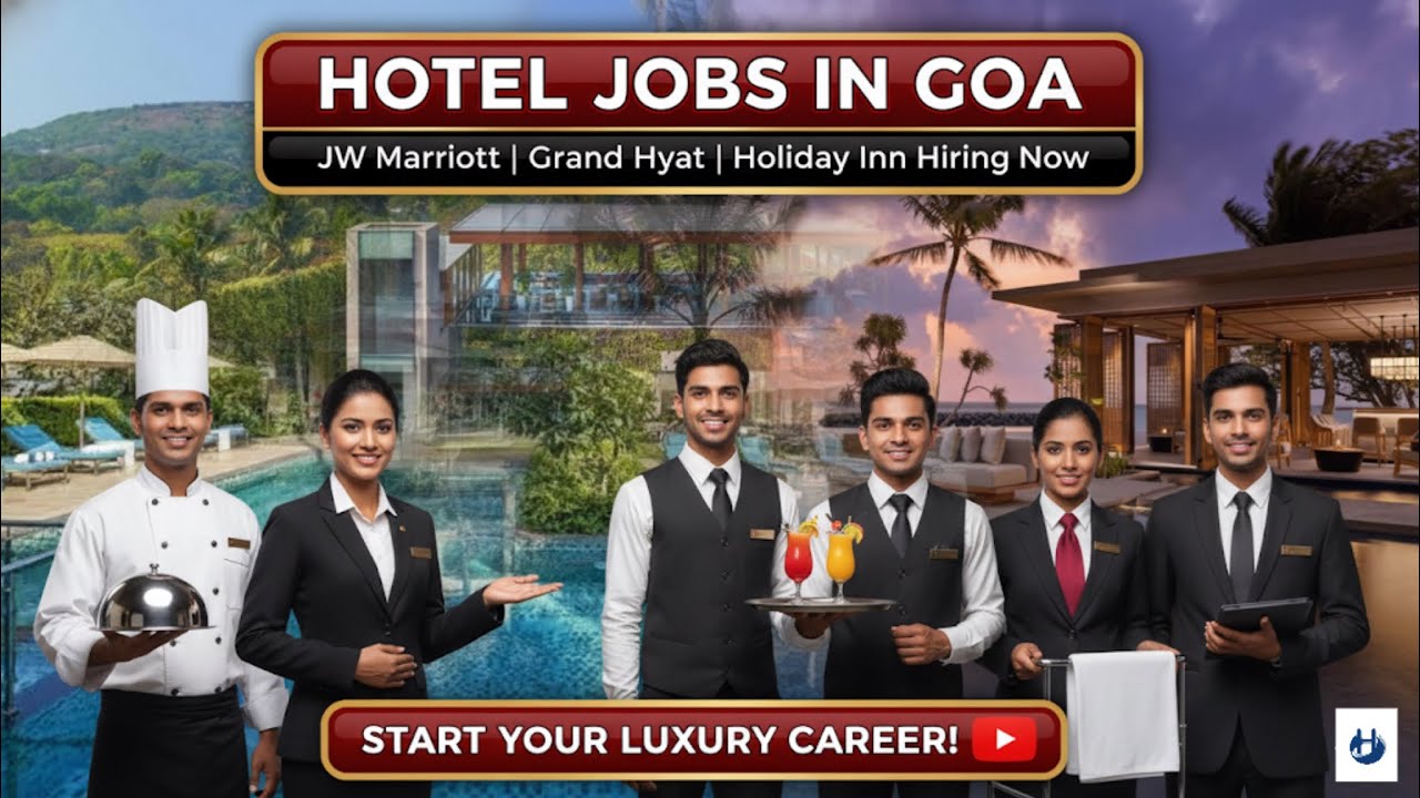 HOTEL JOBS IN GOA! | JW Marriott, Grand Hyatt, Holiday Inn are HIRING NOW (25+ Vacancies)