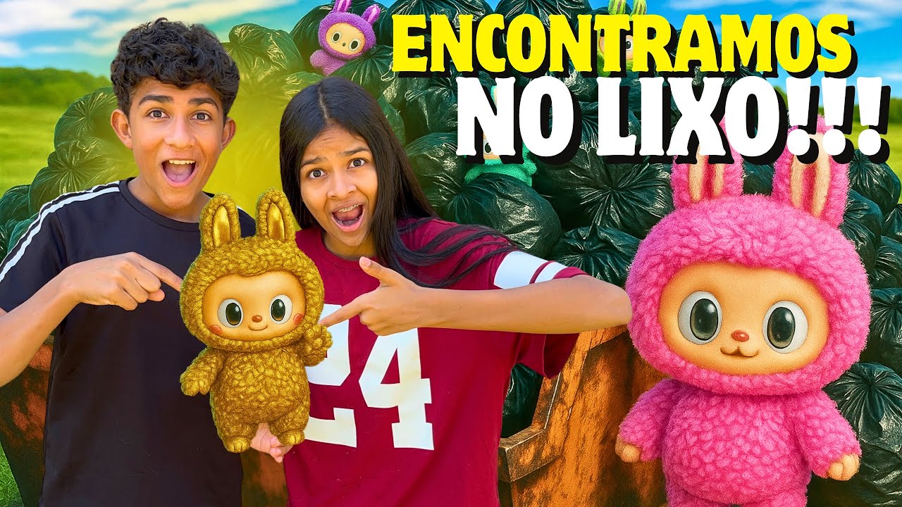ENCONTRAMOS ALGO ESTRANHO NO LIXO!! * será que tem dono ? feat: Duda e Felipe 