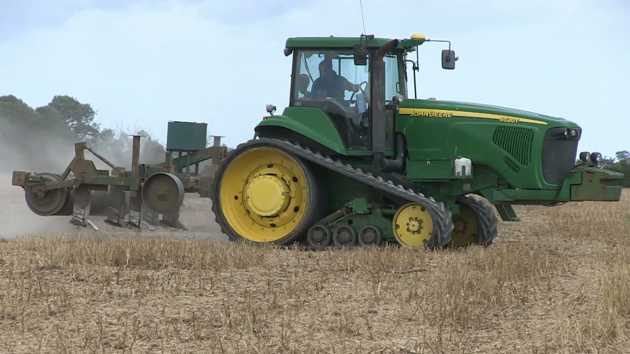 JOHN DEERE 7830 AND SIMBA DISC HARROWS, JOHN DEERE 8520T AND SUBSOILER