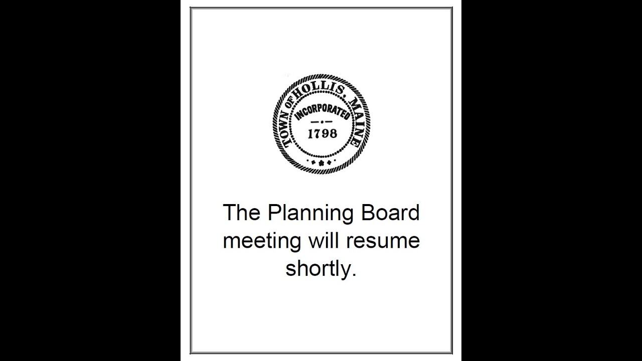 Hollis Planning Board Meeting - 1/28/26
