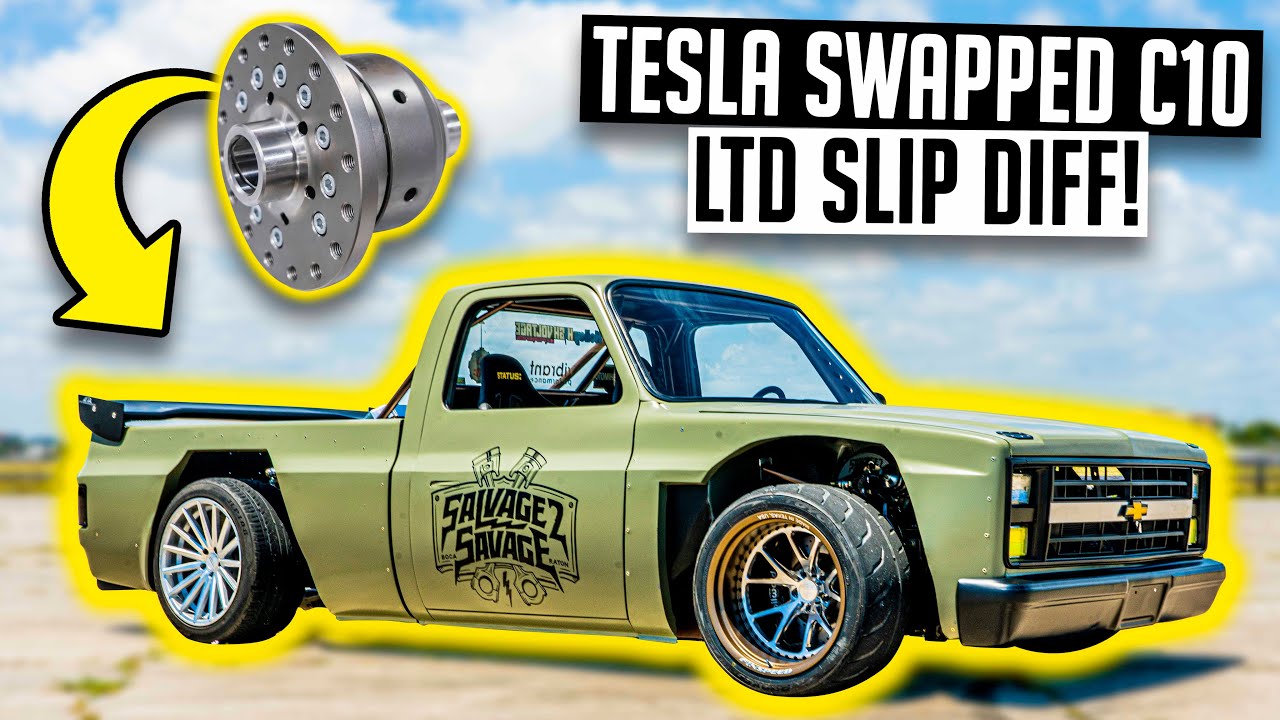 Burnouts in the Tesla Swapped C10! New Quaife Limited Slip Differential - EV C10 Ep. 28