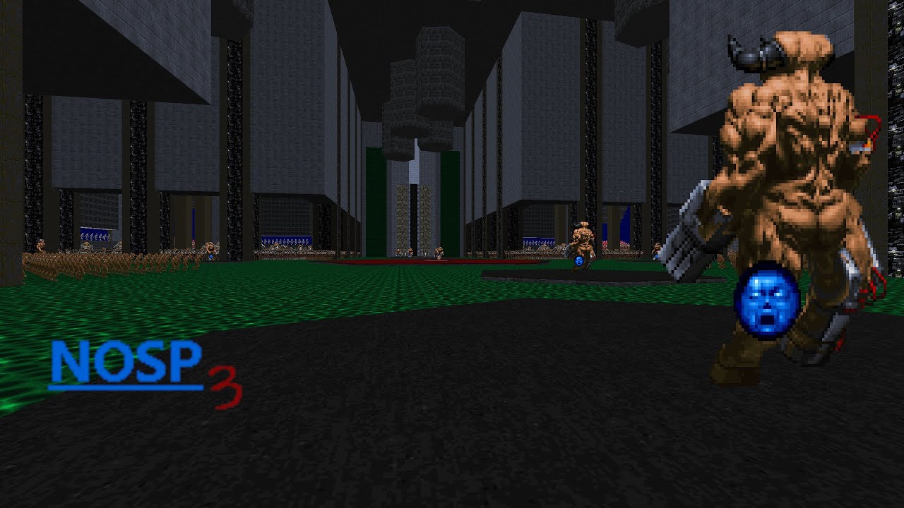 Doom II: nosp3 - Map 32 (Intersection) UV-Max in 5:48