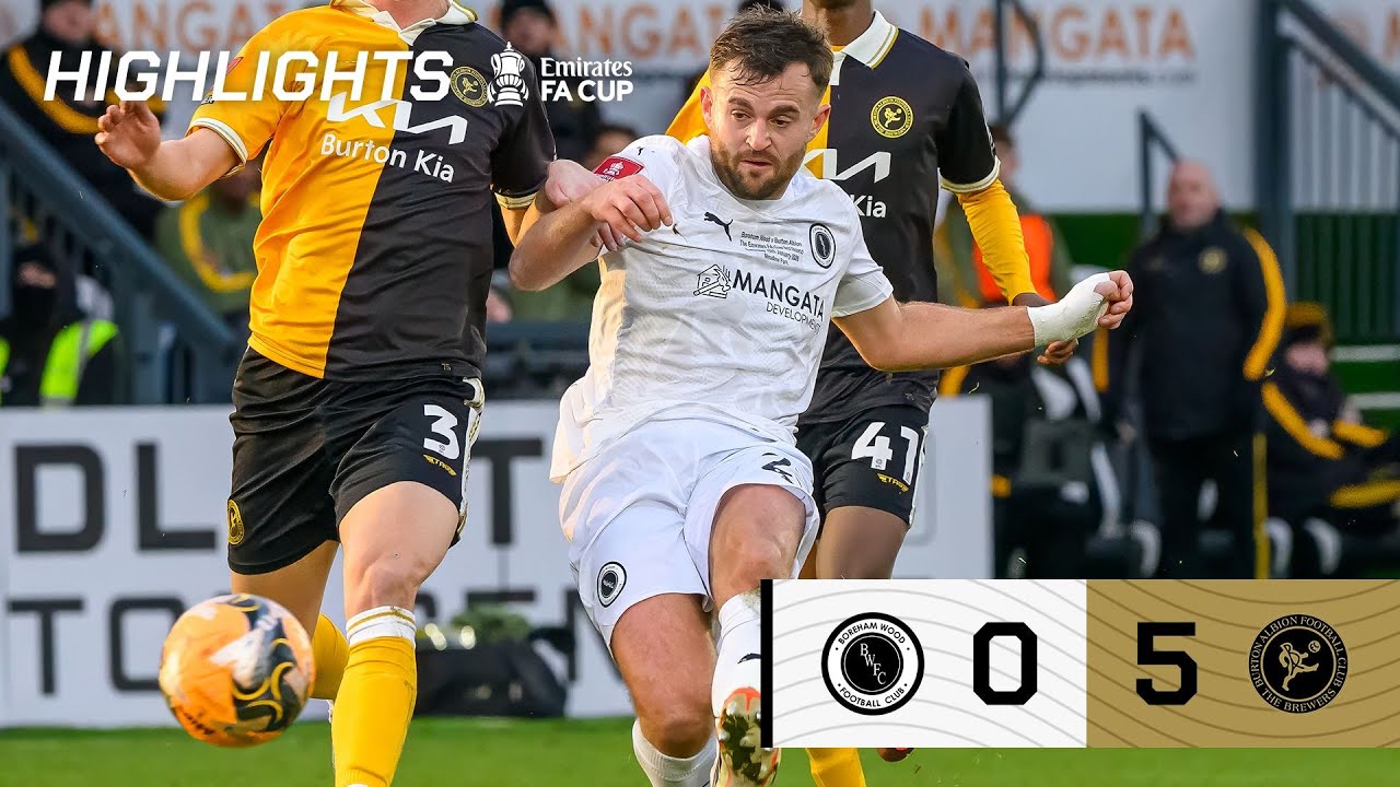 HIGHLIGHTS | Boreham Wood v Burton Albion (H) | Emirates FA Cup | 10 January 2026