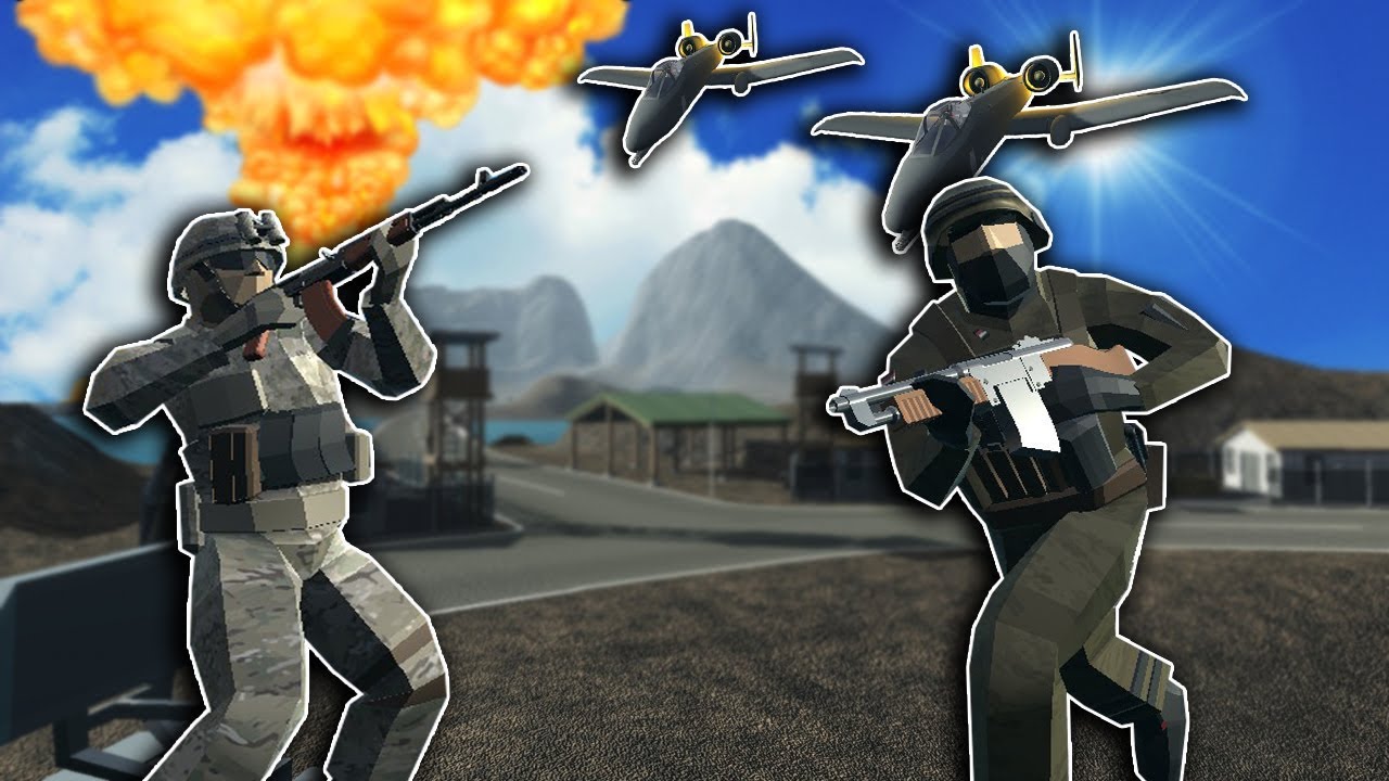 HUGE BATTLE ON ISLAND BASE & CARRIER! - Ravenfield Mods Gameplay - A-10 Airplane Mod