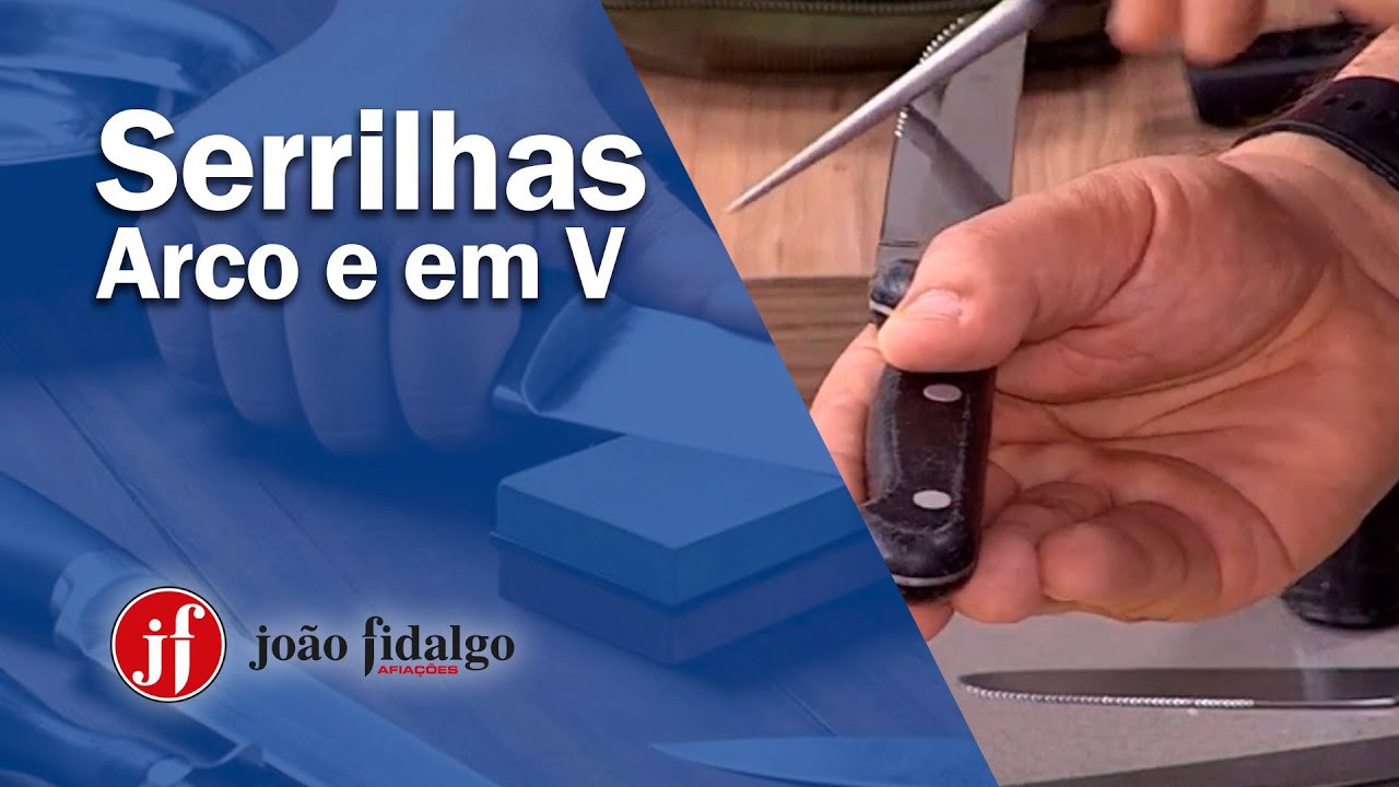 TIPOS DE AFIAÇÃO DE FACAS | Como afiar faca de serrilha | Arco e V