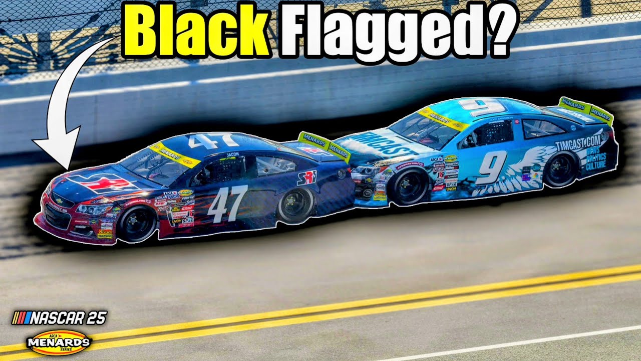 Самый глупый штраф в виде чёрного флага! | NASCAR 25: ARCA Career #1
